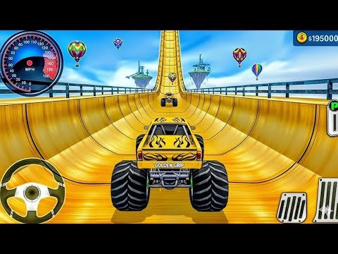 Monster Truck Mega Ramp Impossible Driver - 4x4 Ultimate Car Stunts GT Racing - Android GamePlay