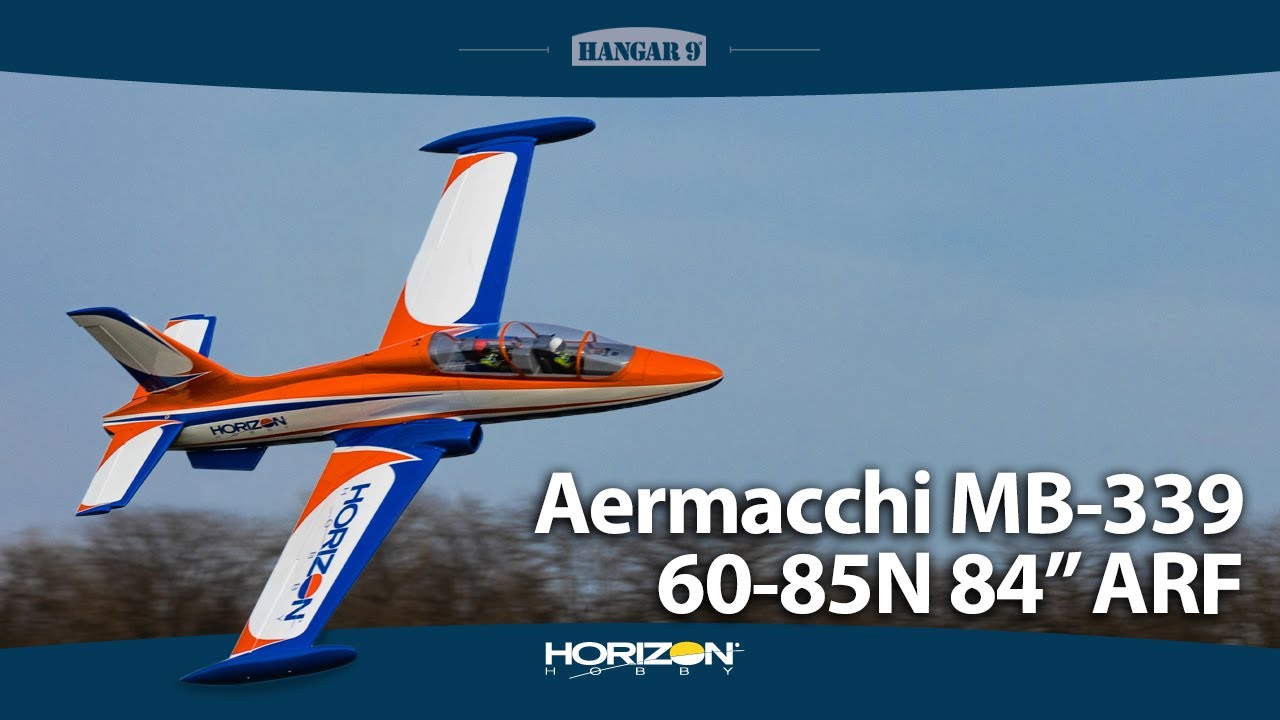 RC letadlo Hangar 9 Aermacchi MB-339 2.1m ARF, zatahovací podvozek