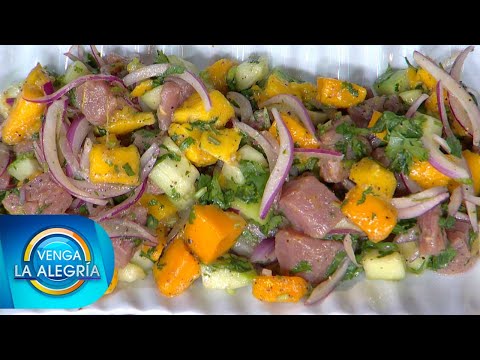Aprende con El Chino a preparar un Ceviche de atún con mango. | Venga La Alegría