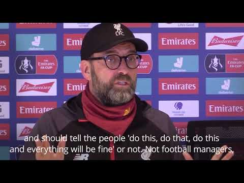 Jurgen Klopp - 'Football Managers Should Not Talk About Coronavirus'