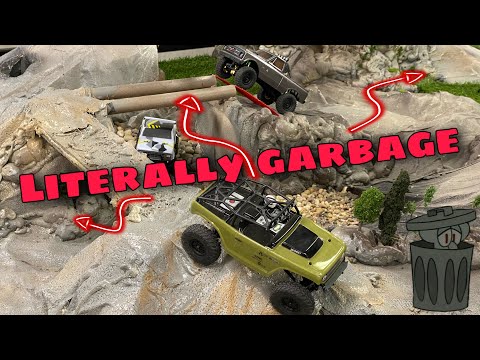 How to build a Mini RC Crawler course out of TRASH