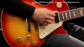 Video thumbnail for Gibson 2015 Les Paul Deluxe Commemorative Electric Guitar by Musician's Friend