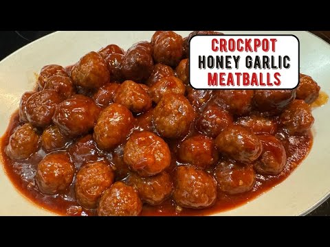Crockpot Honey Garlic Meatballs Recipe ~ Great Appetizer!