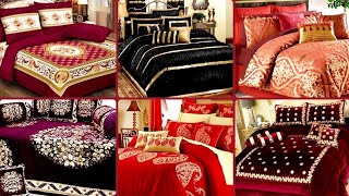 Gorgeous Luxury Royal Bed Sheets Designs || Beautiful Velvet Bed Sheets Designs 2022 || Fashion