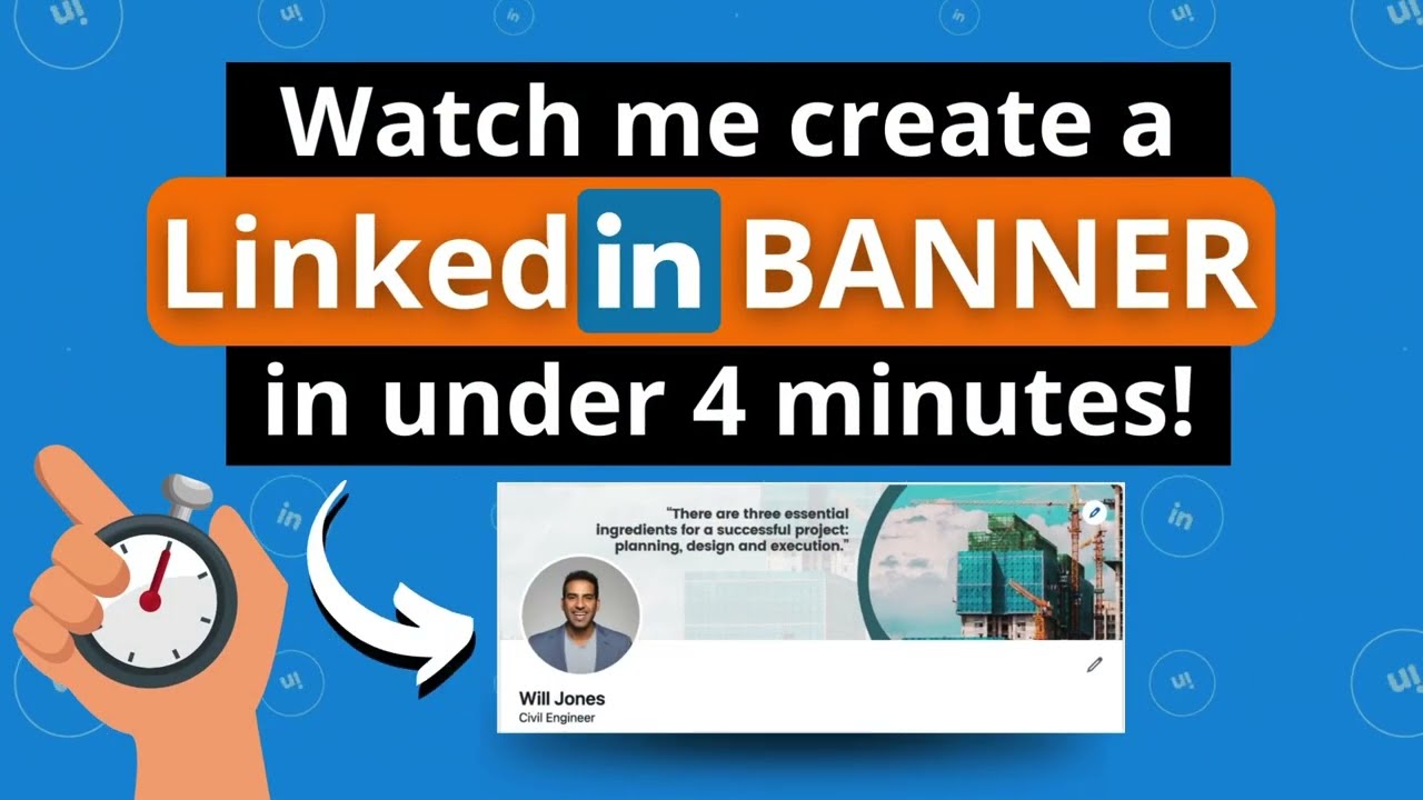 How to create a LinkedIn banner | Watch & Learn WITH me - YouTube