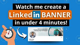 LinkedIn Banner on Canva | How to create a LinkedIn banner | Watch & Learn WITH me