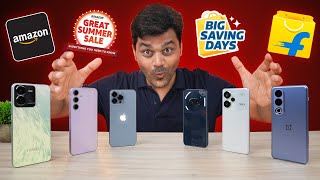 🥳 Best Smartphone Deals Under 10K to 50K 🔥 Amazon & Flipkart ☀️Summer Sale 2024 😇