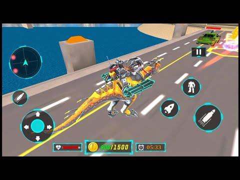 Dino Robot Car Transform Game - Android Gameplay Part 2