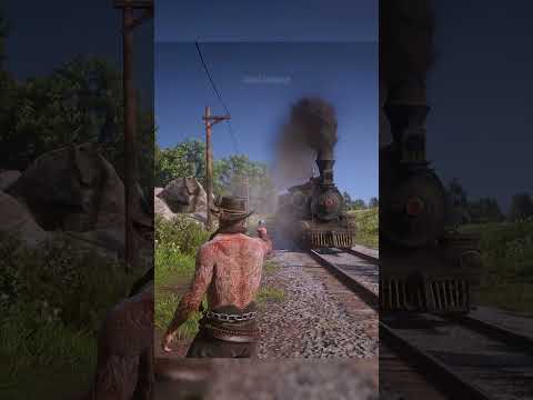 Perbedaan saat menghentikan Kereta di GTA 5 dan RDR2 #shorts