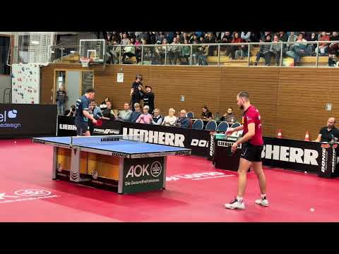 Iulian Chirita - Ivor Ban Bundesligaspiel TTF Liebherr Ochsenhausen - TTC OE Bad Homburg