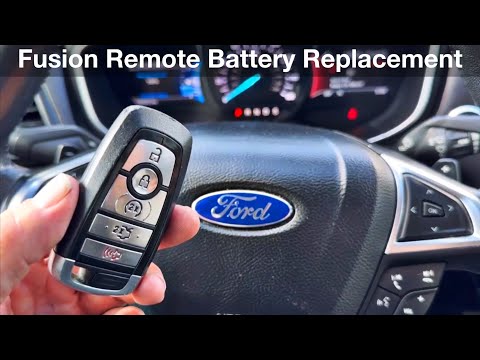 2017 - 2023 Ford Fusion How to replace remote battery / key fob batteries