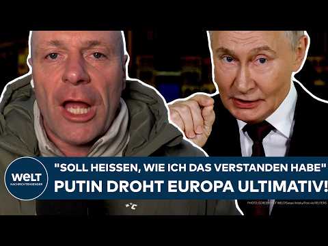 UKRAINE-KRIEG: "Soll heißen, wie ich das verstanden habe!" Wladimir Putin droht Europa ultimativ!