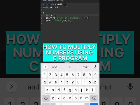 Multiply Two Numbers Using C Coding Tutorial Codingc