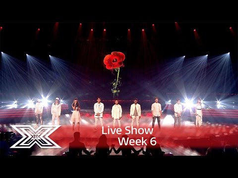 The Contestants open the show with Rise up | Results Show | The X Factor UK 2016