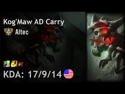 Kog'Maw AD Carry vs Ezreal - Altec - NA Challenger Patch 6.18