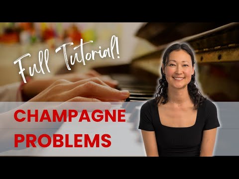Full EASY PIANO Tutorial for Champagne Problems by Taylor Swift