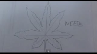 How to Draw a Weed Leaf