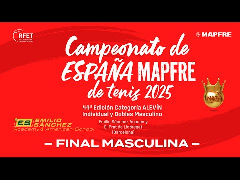 Campeonato de España MAPFRE de Tenis Alevín 2025 – Final Masculina