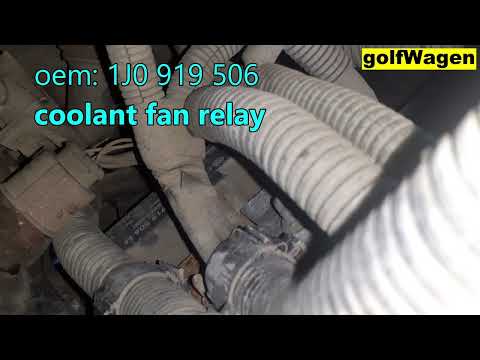 Skoda Fabia coolant fan relay location 1J0919506
