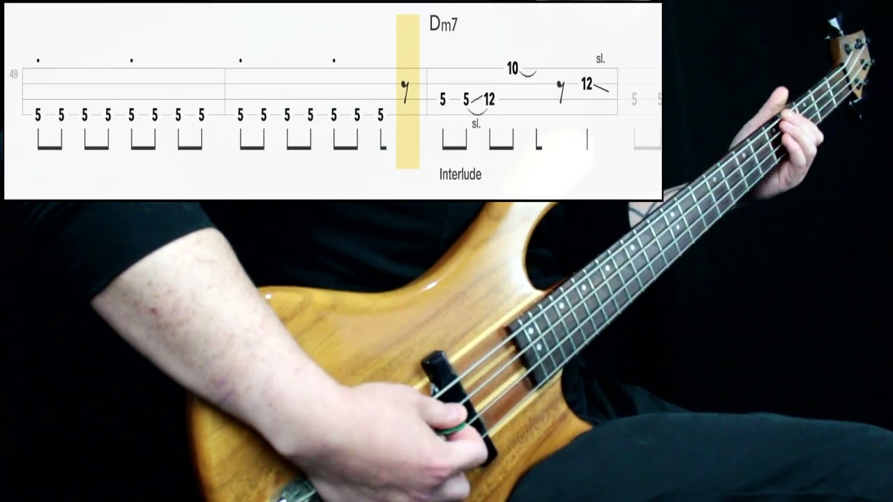 The Beatles - Come Together (Bass Only) (Play Along Tabs In Video)