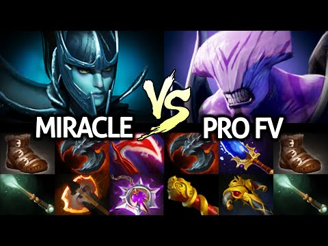 MIRACLE Phantom Assassin VS Pro Faceless Void - Game is Hard Dota 2