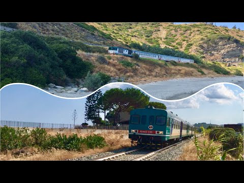 Transito Intercity 559 nei pressi di Capo Bruzzano e Regionale 21664 nei pressi di Bovalino sud