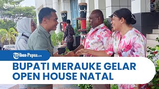 Bupati Merauke Gelar Open House Natal, Warga Berbondong-bondong Salaman dengan Bupati