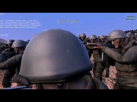 5,000 US vs 5,000 German vs 5,000 Troopers vs 5,000 Red Coats battle simulator gameplay video