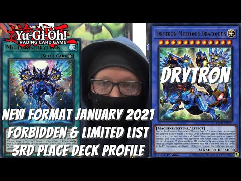 Yugioh New Format January 2021 Locals 3rd Place Deck Profile - Drytron - Jesse Madrigal