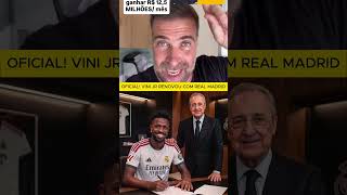 OFICIAL! VINICIUS JR RENOVOU COM REAL MADRID ATÉ 2032 #shorts