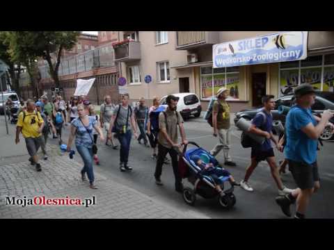3.08.2016 Oleśnica - pielgrzymi w mieście