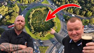 Can we SURVIVE 24 hours on Ireland's busiest roundabout ?🍺
