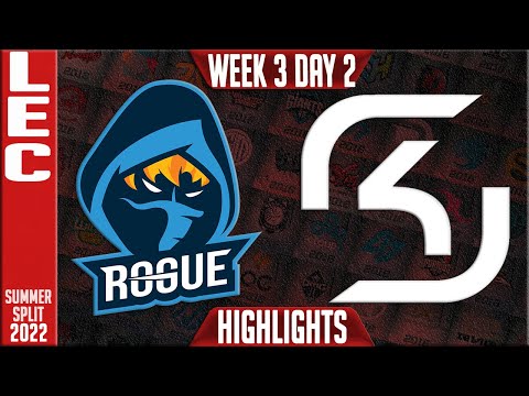 RGE vs SK Highlights | LEC Summer 2022 W3D2 | Rogue vs SK Gaming