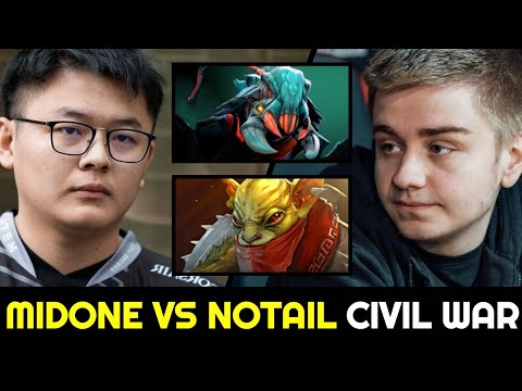MIDONE vs NOTAIL OG Civil War — Weaver vs Bounty Hunter 7.28 Dota 2