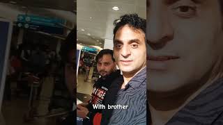 with brother 🎉#dubai #poland #airport #abra #brother