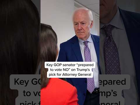 Key GOP senator 'prepared to vote NO' on Trump's pick for Attorney General