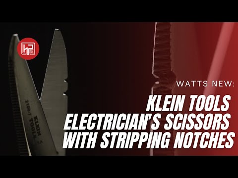 Watts New: Klein Tools Electrician's Scissors with Stripping Notches