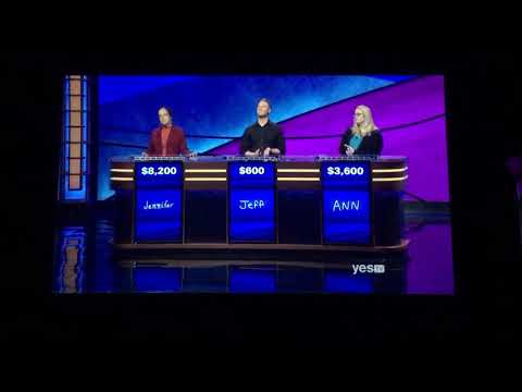 Jeopardy, Jennifer Quail Day 4 - 1st Daily Double (12/9/19)