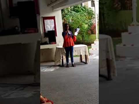 'I wish, I pray Peace' - self written poem recitation by Nishka at TCPS