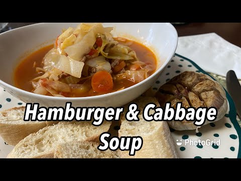 Hamburger and Cabbage Soup Recipe/ Roasted Garlic Recipe/ Twisted Mikes