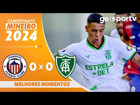 Gols e lances de Itabirito x América-MG