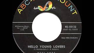 1960 HITS ARCHIVE: Hello Young Lovers - Paul Anka