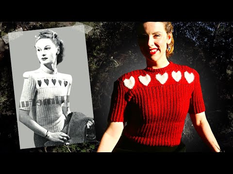 I Knit a Vintage Valentine Sweater (and I ❤️ it)