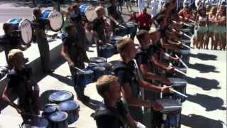 preview picture of video 'Drumline Battle : Pacific Crest vs Blue Star  - DCI Parade, Indianapolis'