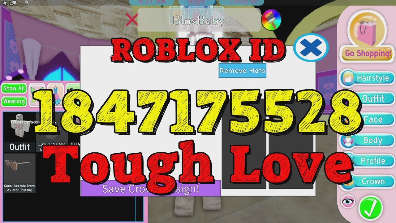 TOUGH LOVE Roblox Song Codes