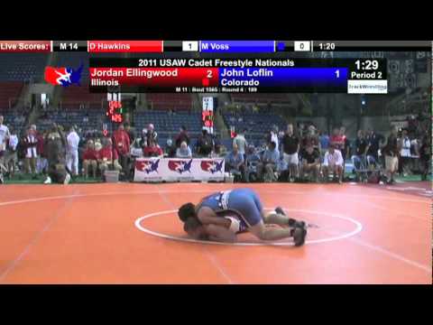 Cadet Freestyle 189 - Jordan Ellingwood (IL) vs. John Loflin (CO)
