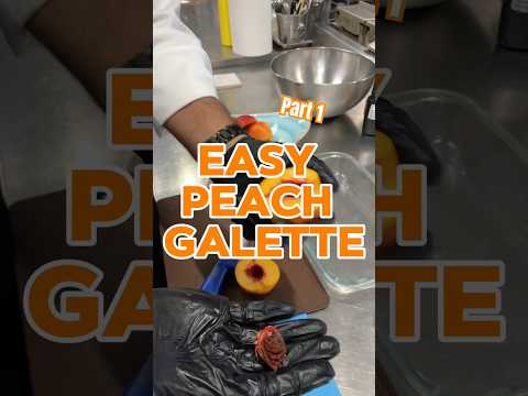 HOW TO MAKE PEACH TART or PEACH GALETTE |PART 1 #cooking #baking