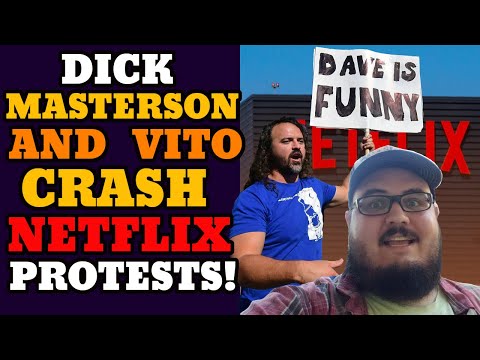 Dick Masterson and Vito Gesualdi Netflix Counter-protest