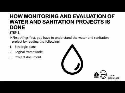 Monitoring and evaluation of water and sanitation projects