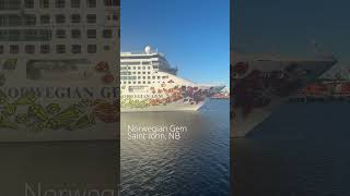 Hello Norwegian Gem! Joining us in Saint John, NB #cruiseship #norwegiancruiseline #cruising